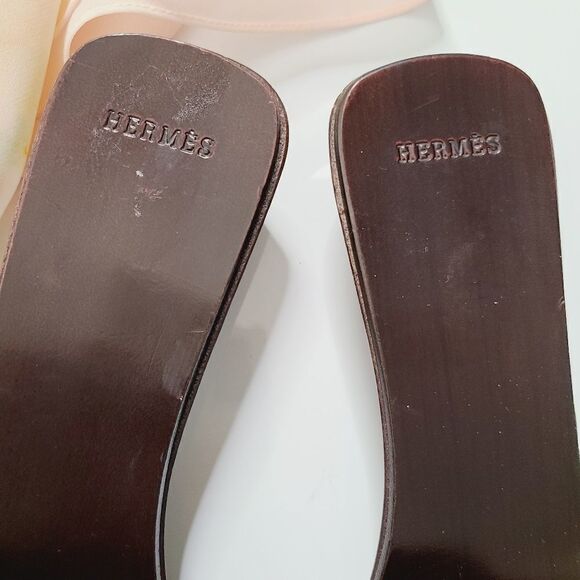 Hermès Canvas Clog Sandals - Picture 3 of 12